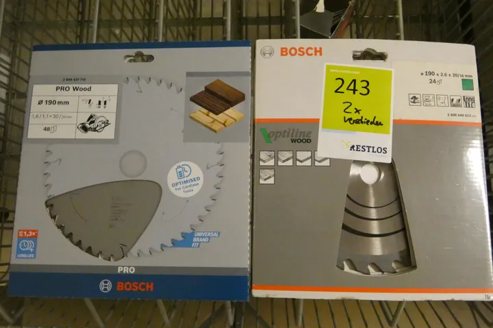 Bosch Pro - Kreissägeblatt - Wood Ø190mm 48Z + Bosch - Kreissägeblatt Optiline Wood Ø190mm 24Z